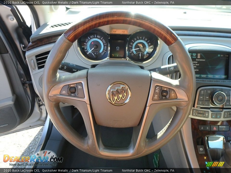 2010 Buick LaCrosse CXS Quicksilver Metallic / Dark Titanium/Light Titanium Photo #22