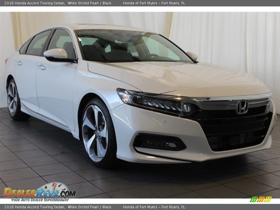 2018 Honda Accord Touring Sedan White Orchid Pearl / Black Photo #2