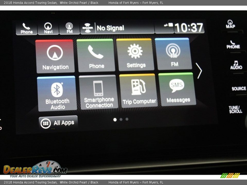 2018 Honda Accord Touring Sedan White Orchid Pearl / Black Photo #18