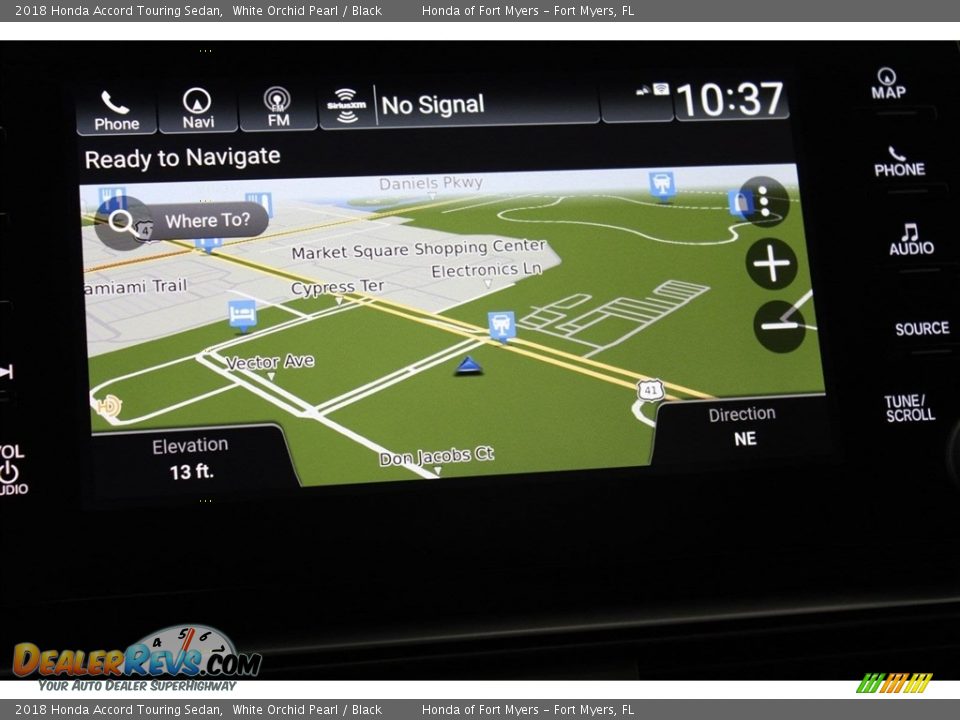 2018 Honda Accord Touring Sedan White Orchid Pearl / Black Photo #19