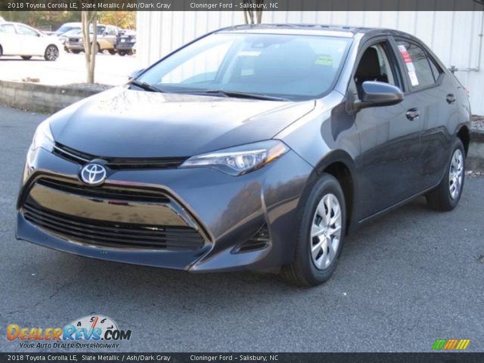 2018 Toyota Corolla LE Slate Metallic / Ash/Dark Gray Photo #3