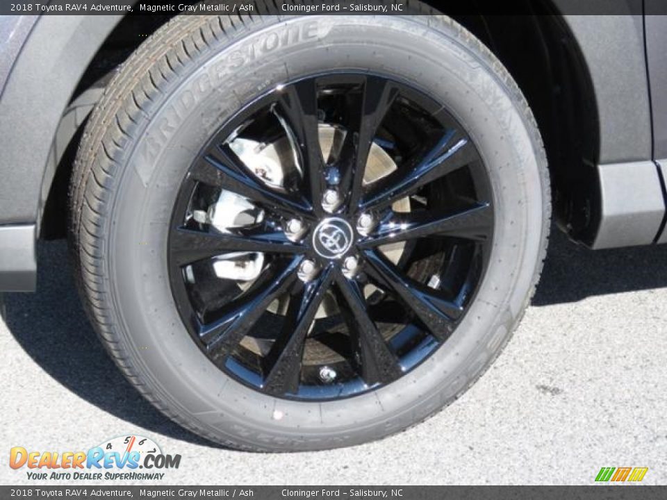 2018 Toyota RAV4 Adventure Magnetic Gray Metallic / Ash Photo #4