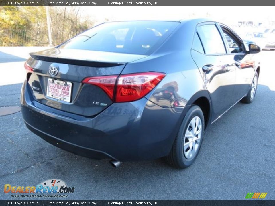 2018 Toyota Corolla LE Slate Metallic / Ash/Dark Gray Photo #16