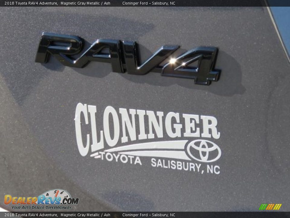 2018 Toyota RAV4 Adventure Magnetic Gray Metallic / Ash Photo #20