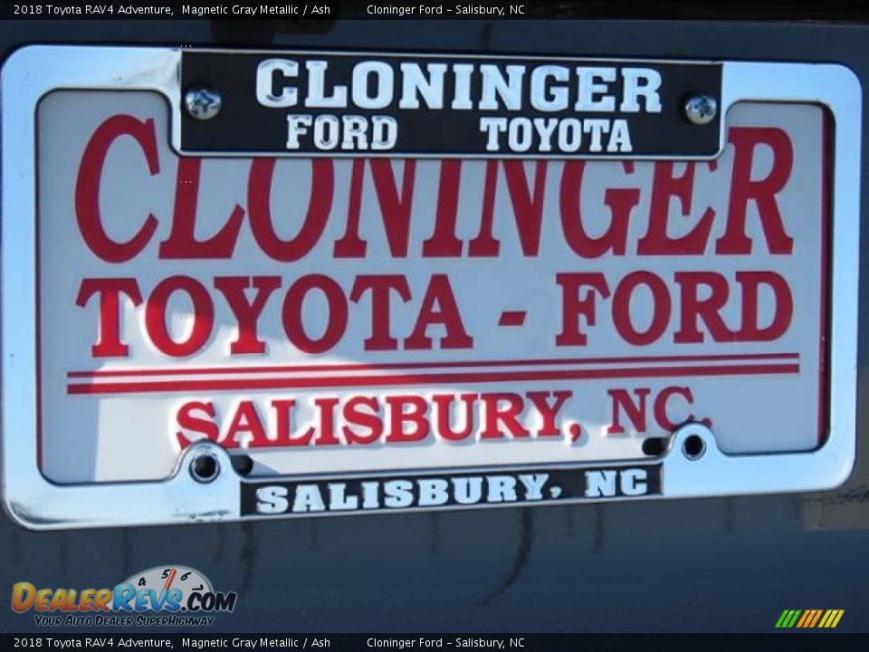 2018 Toyota RAV4 Adventure Magnetic Gray Metallic / Ash Photo #21