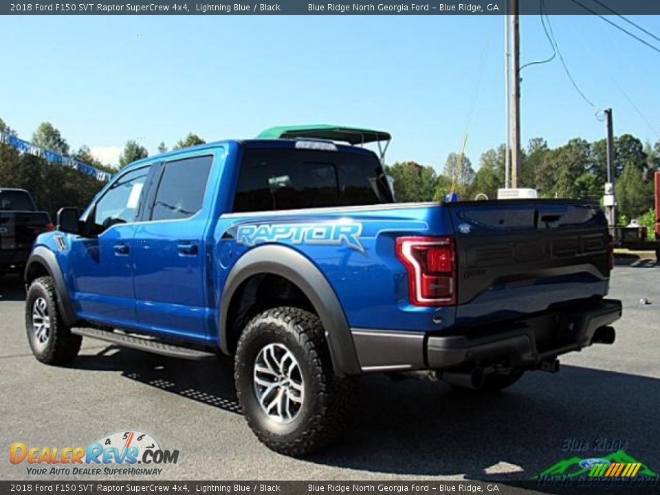 2018 Ford F150 SVT Raptor SuperCrew 4x4 Lightning Blue / Black Photo #3