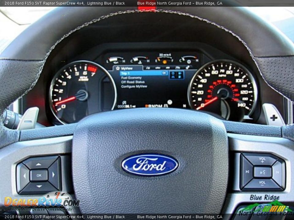 2018 Ford F150 SVT Raptor SuperCrew 4x4 Lightning Blue / Black Photo #17