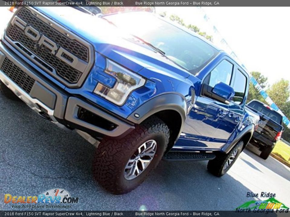 2018 Ford F150 SVT Raptor SuperCrew 4x4 Lightning Blue / Black Photo #35