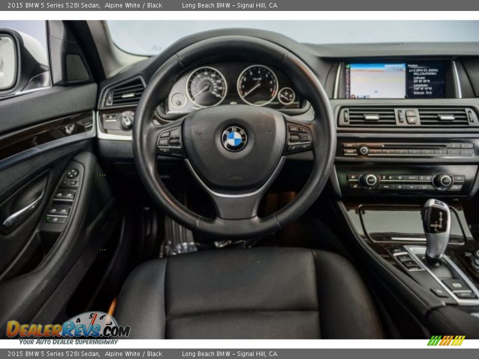 2015 BMW 5 Series 528i Sedan Alpine White / Black Photo #4