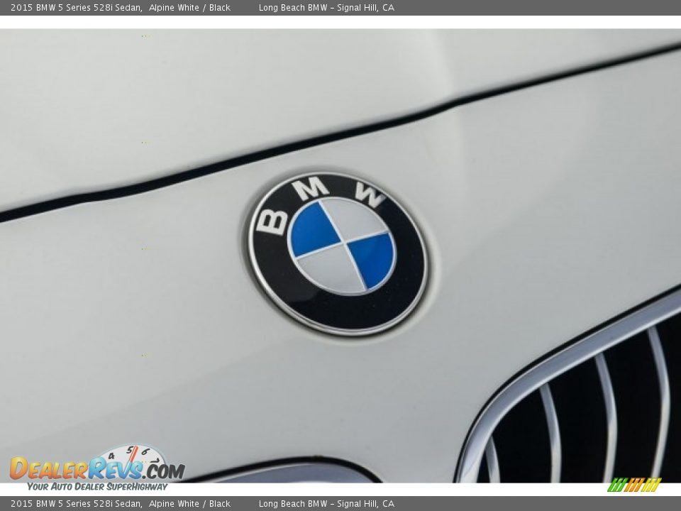2015 BMW 5 Series 528i Sedan Alpine White / Black Photo #26