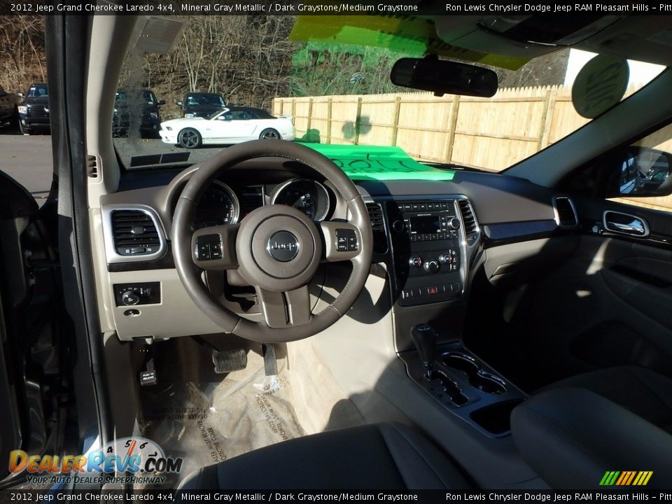 2012 Jeep Grand Cherokee Laredo 4x4 Mineral Gray Metallic / Dark Graystone/Medium Graystone Photo #13