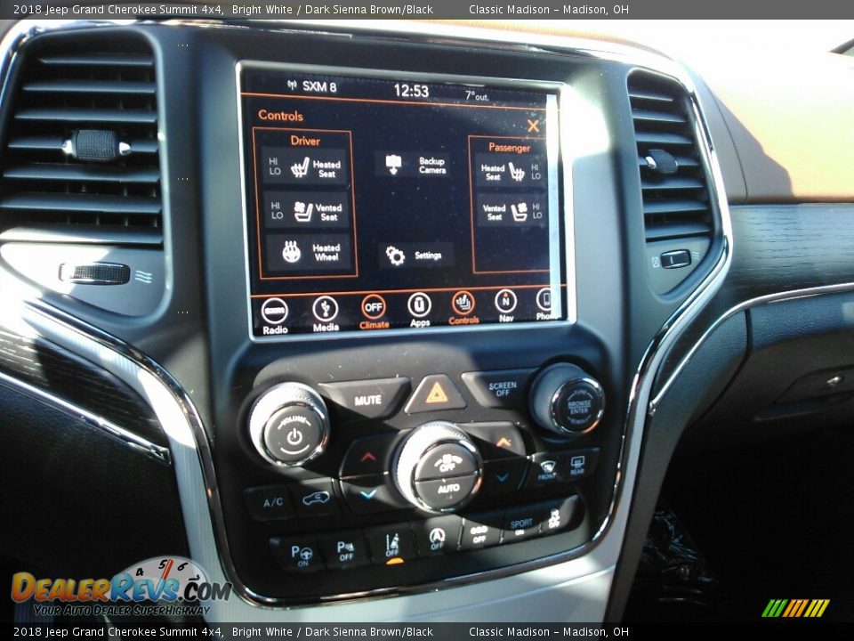 2018 Jeep Grand Cherokee Summit 4x4 Bright White / Dark Sienna Brown/Black Photo #5