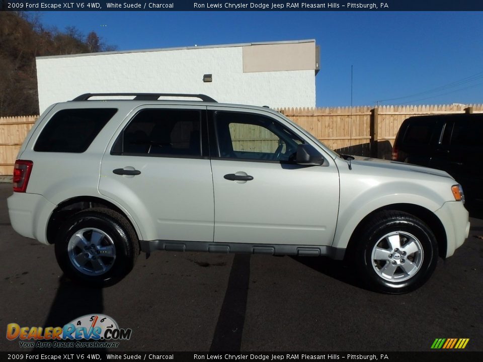 2009 Ford Escape XLT V6 4WD White Suede / Charcoal Photo #3