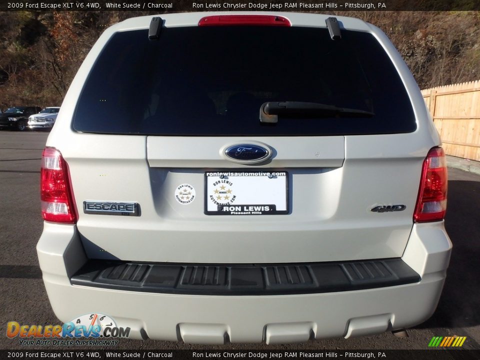 2009 Ford Escape XLT V6 4WD White Suede / Charcoal Photo #10