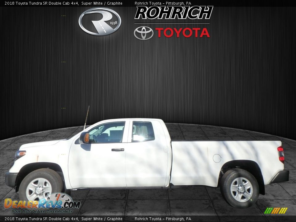 2018 Toyota Tundra SR Double Cab 4x4 Super White / Graphite Photo #3