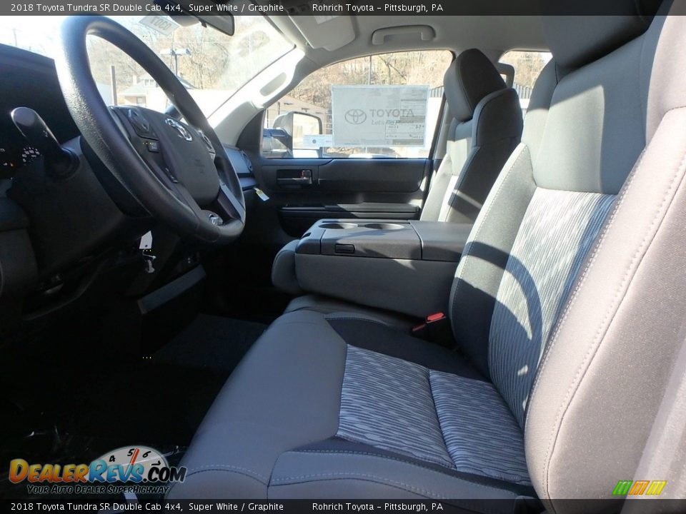 2018 Toyota Tundra SR Double Cab 4x4 Super White / Graphite Photo #6