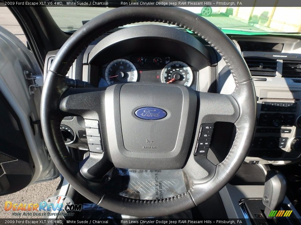 2009 Ford Escape XLT V6 4WD White Suede / Charcoal Photo #18