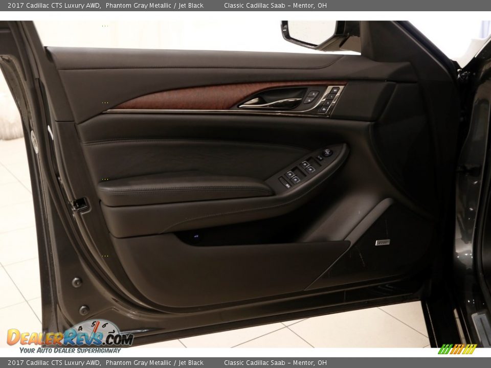 2017 Cadillac CTS Luxury AWD Phantom Gray Metallic / Jet Black Photo #4