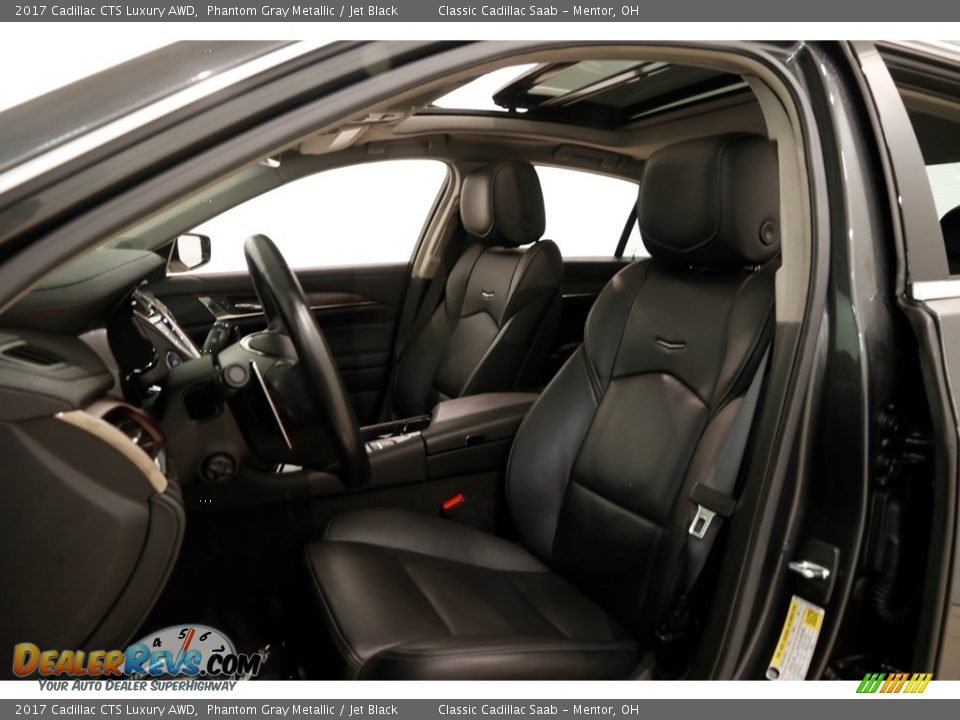 2017 Cadillac CTS Luxury AWD Phantom Gray Metallic / Jet Black Photo #5