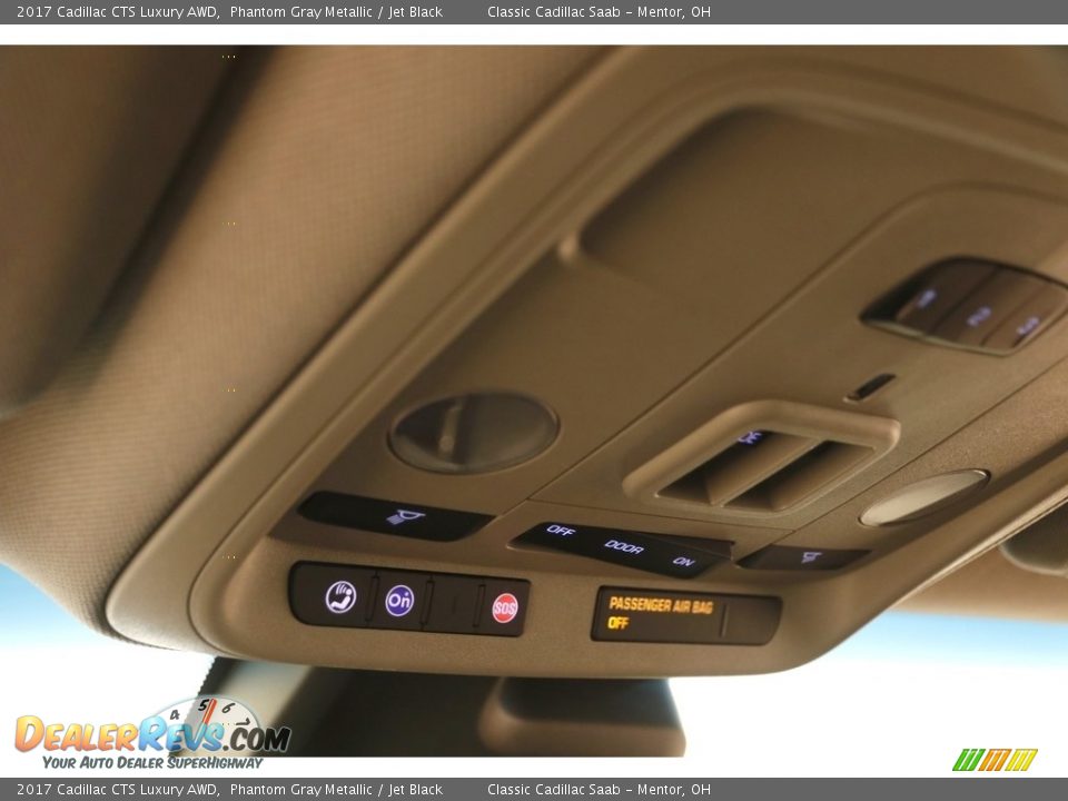 2017 Cadillac CTS Luxury AWD Phantom Gray Metallic / Jet Black Photo #8