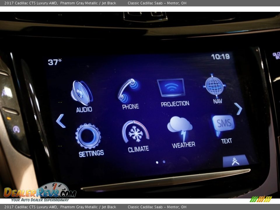 2017 Cadillac CTS Luxury AWD Phantom Gray Metallic / Jet Black Photo #10