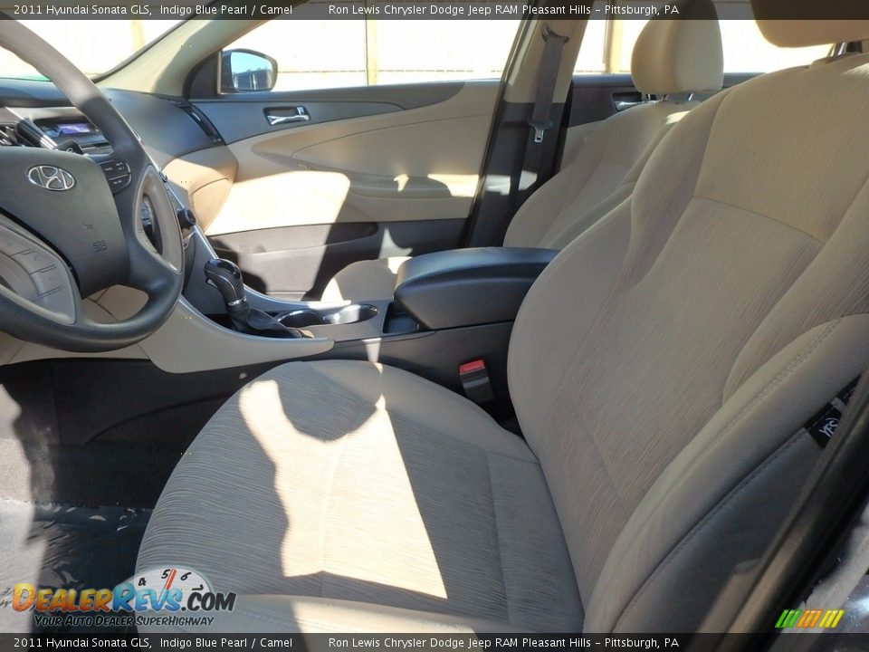 2011 Hyundai Sonata GLS Indigo Blue Pearl / Camel Photo #11
