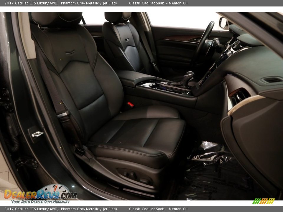 2017 Cadillac CTS Luxury AWD Phantom Gray Metallic / Jet Black Photo #13