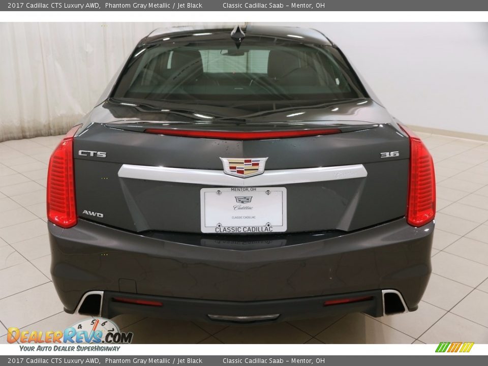 2017 Cadillac CTS Luxury AWD Phantom Gray Metallic / Jet Black Photo #16