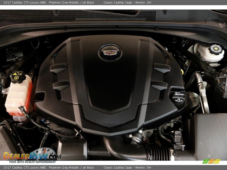 2017 Cadillac CTS Luxury AWD Phantom Gray Metallic / Jet Black Photo #17