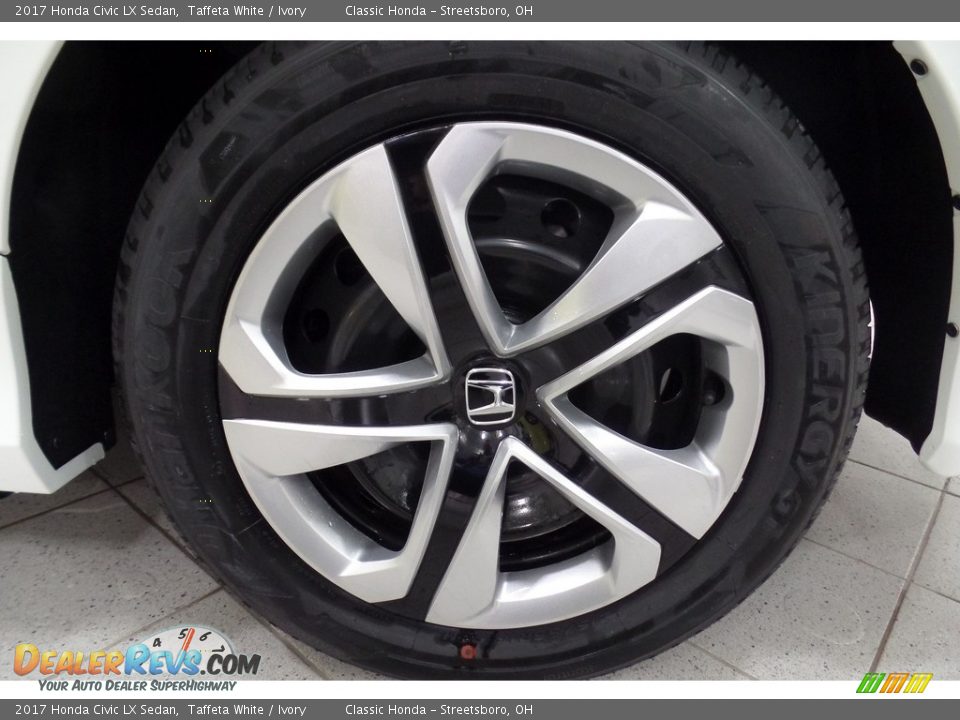 2017 Honda Civic LX Sedan Taffeta White / Ivory Photo #8