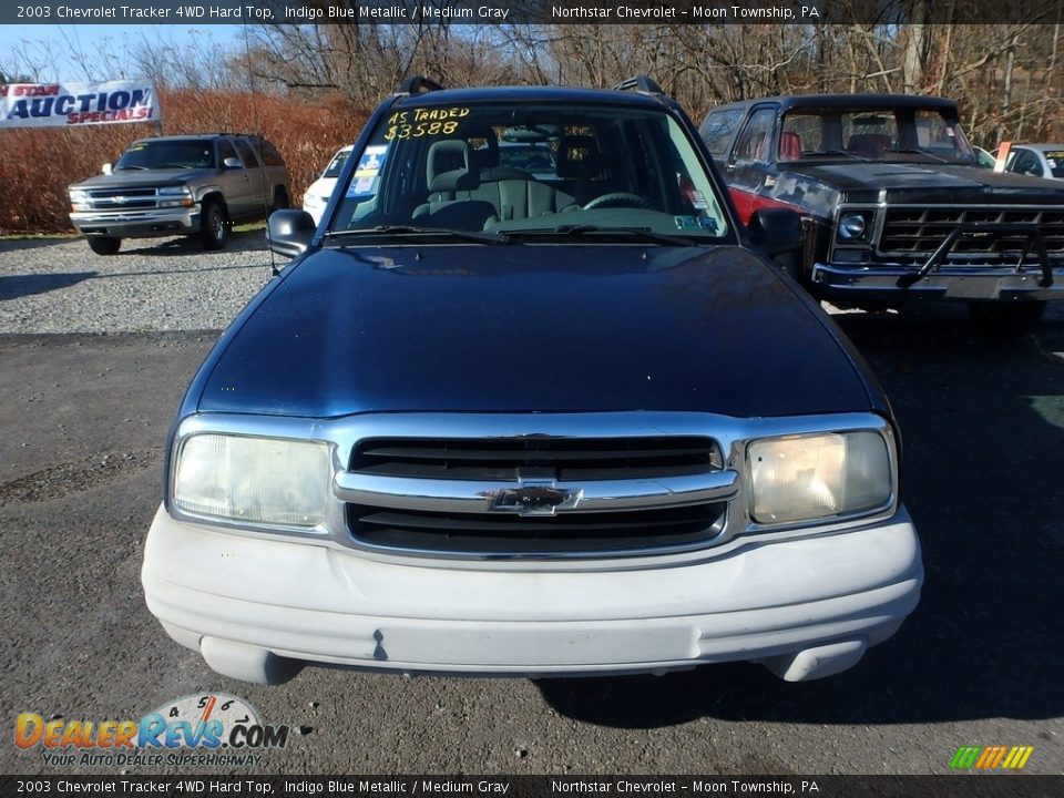 2003 Chevrolet Tracker 4WD Hard Top Indigo Blue Metallic / Medium Gray Photo #6