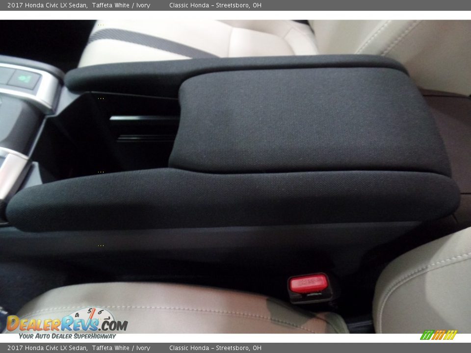 2017 Honda Civic LX Sedan Taffeta White / Ivory Photo #22