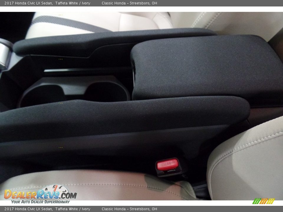 2017 Honda Civic LX Sedan Taffeta White / Ivory Photo #23