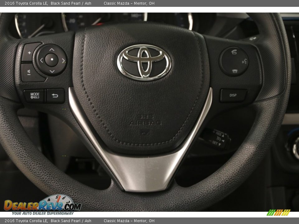 2016 Toyota Corolla LE Black Sand Pearl / Ash Photo #6