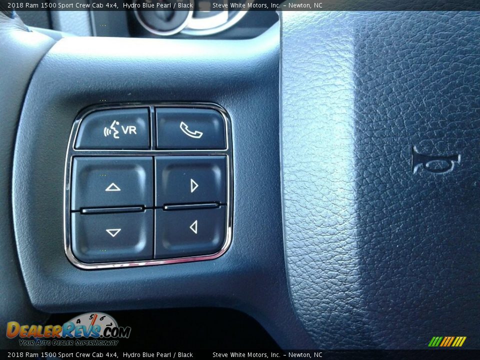 2018 Ram 1500 Sport Crew Cab 4x4 Hydro Blue Pearl / Black Photo #18