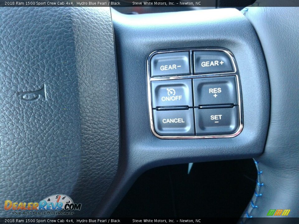 2018 Ram 1500 Sport Crew Cab 4x4 Hydro Blue Pearl / Black Photo #19