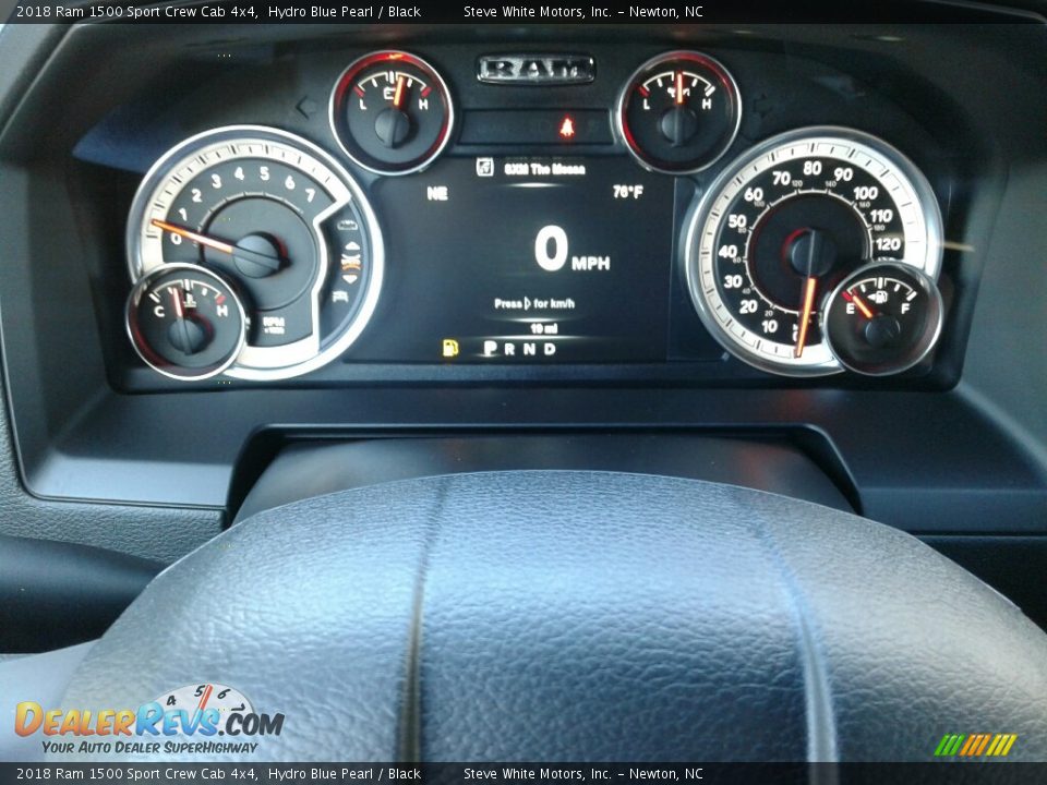 2018 Ram 1500 Sport Crew Cab 4x4 Hydro Blue Pearl / Black Photo #20
