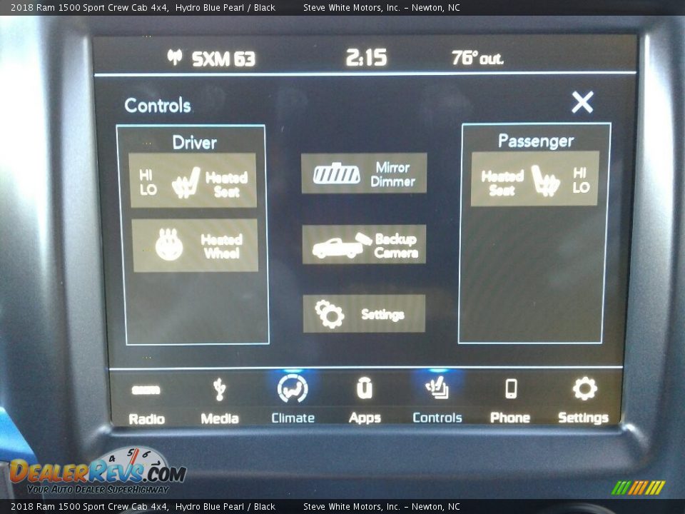 2018 Ram 1500 Sport Crew Cab 4x4 Hydro Blue Pearl / Black Photo #23