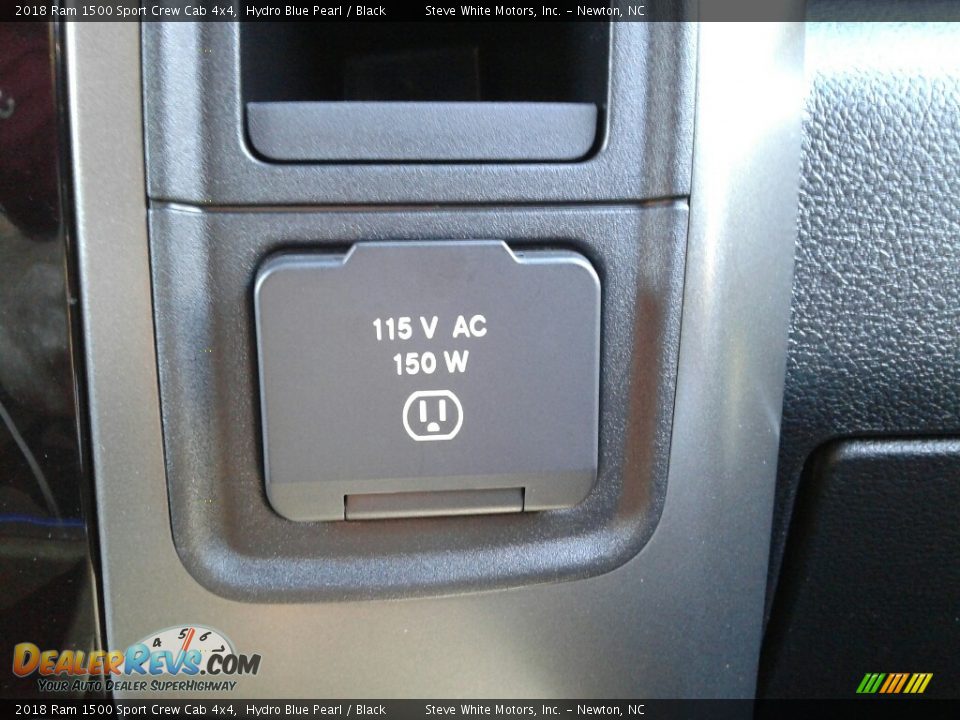 2018 Ram 1500 Sport Crew Cab 4x4 Hydro Blue Pearl / Black Photo #27