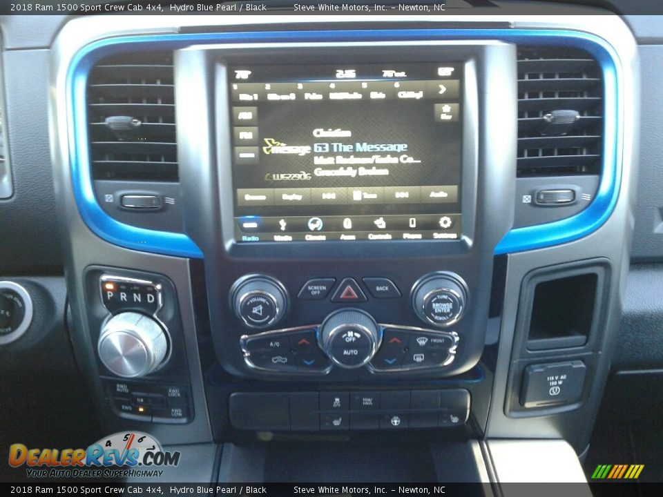 2018 Ram 1500 Sport Crew Cab 4x4 Hydro Blue Pearl / Black Photo #28