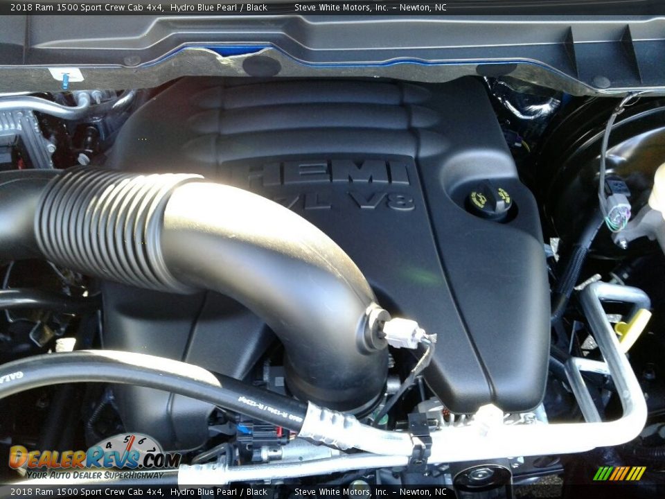 2018 Ram 1500 Sport Crew Cab 4x4 Hydro Blue Pearl / Black Photo #33