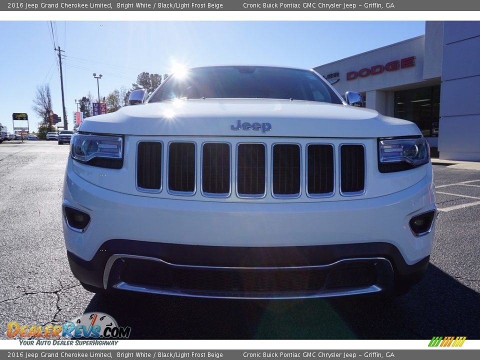 2016 Jeep Grand Cherokee Limited Bright White / Black/Light Frost Beige Photo #2