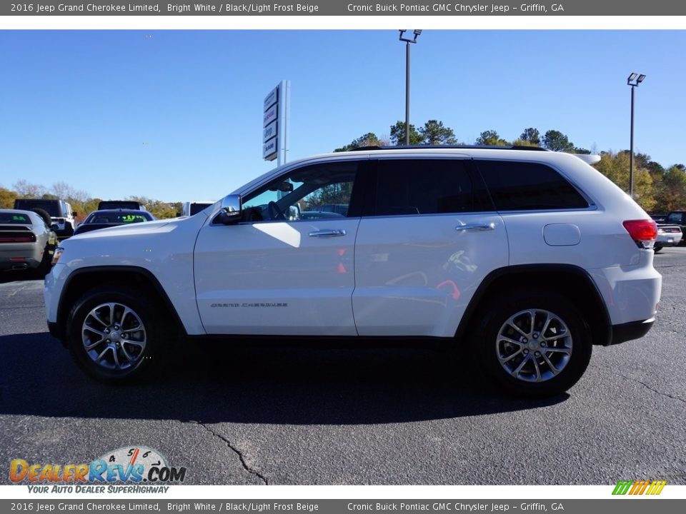 2016 Jeep Grand Cherokee Limited Bright White / Black/Light Frost Beige Photo #4