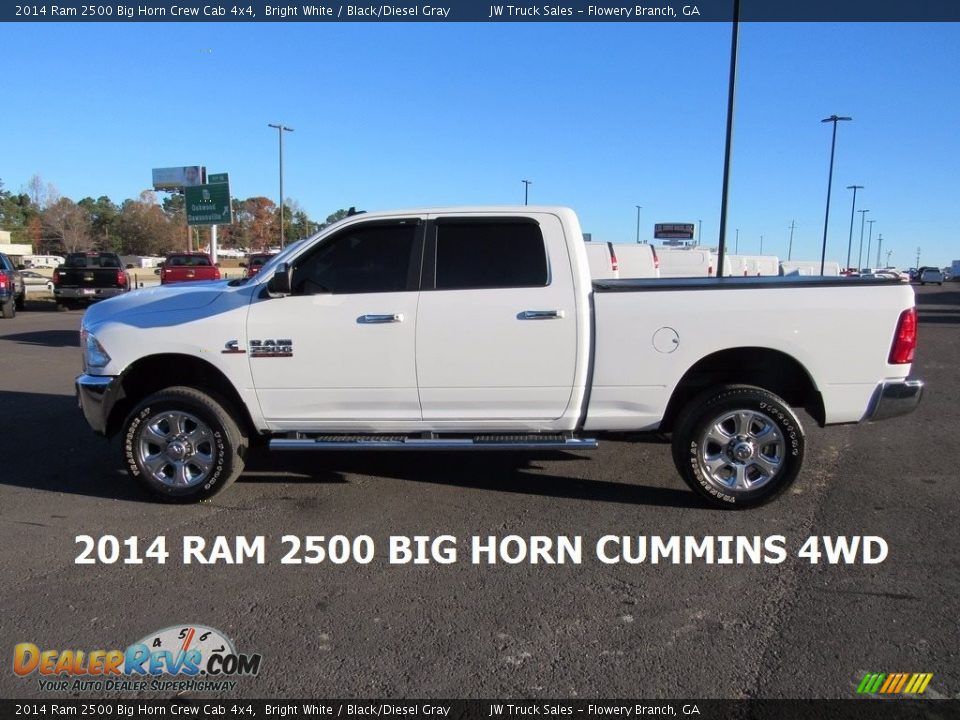 2014 Ram 2500 Big Horn Crew Cab 4x4 Bright White / Black/Diesel Gray Photo #2