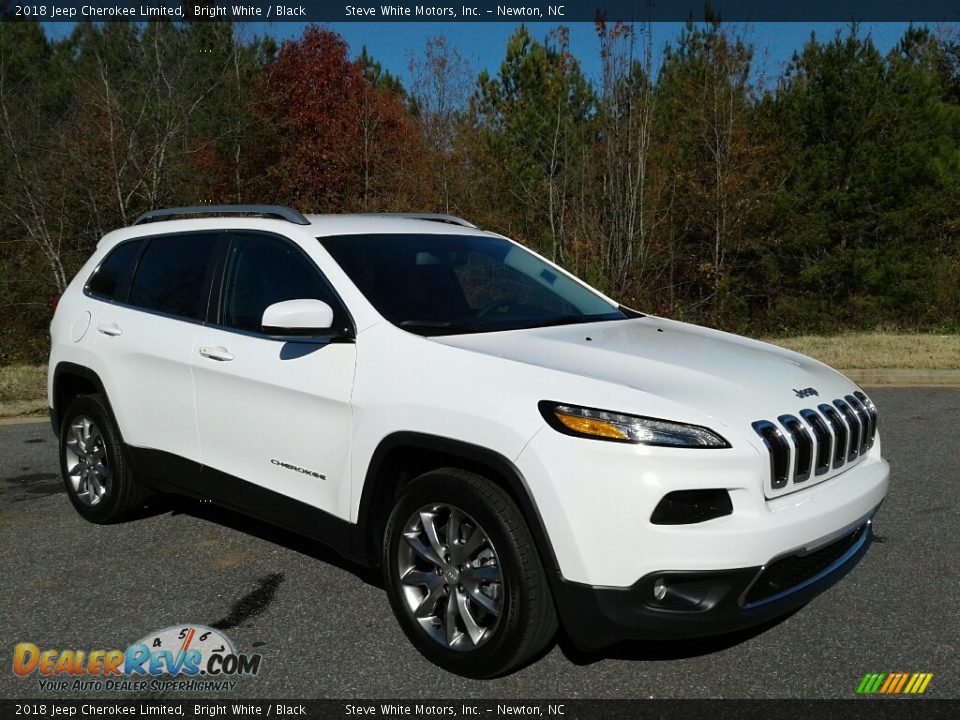 Bright White 2018 Jeep Cherokee Limited Photo #4