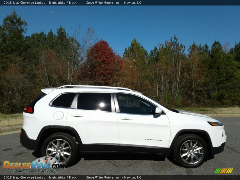 2018 Jeep Cherokee Limited Bright White / Black Photo #5