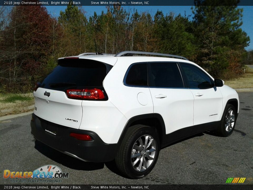 2018 Jeep Cherokee Limited Bright White / Black Photo #6