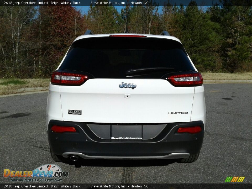 2018 Jeep Cherokee Limited Bright White / Black Photo #7