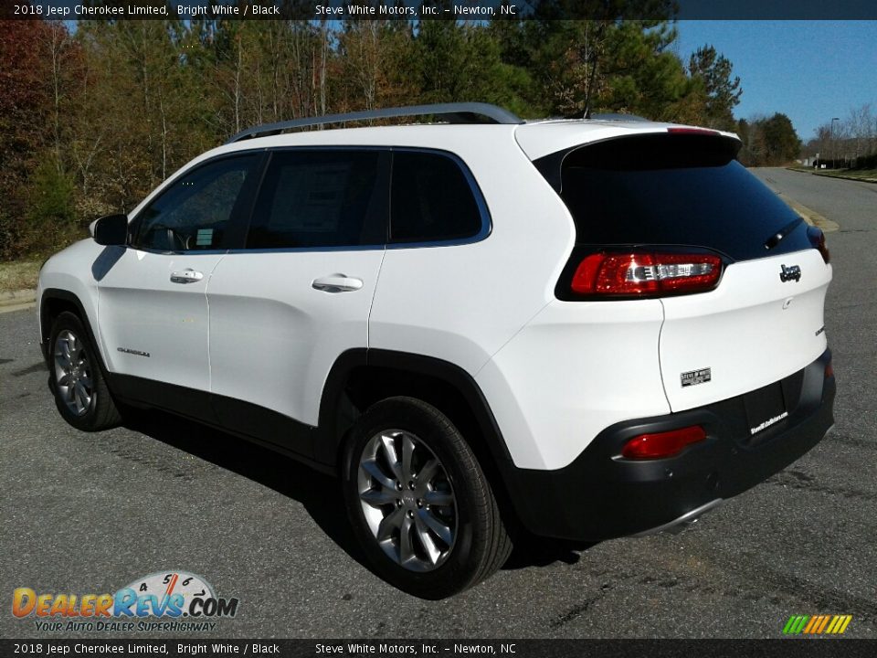 2018 Jeep Cherokee Limited Bright White / Black Photo #8