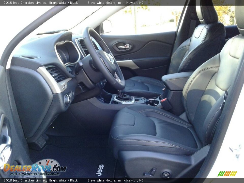 2018 Jeep Cherokee Limited Bright White / Black Photo #9